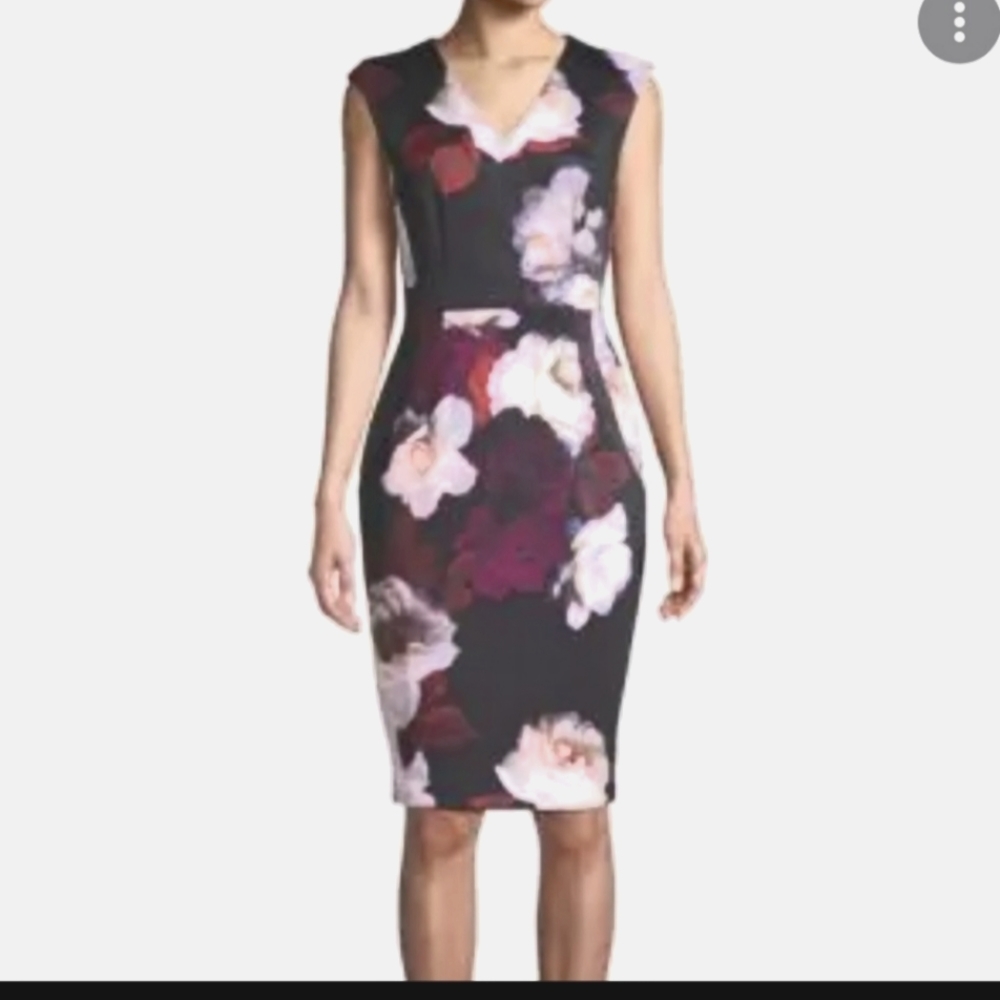 Kelvin klein floral print dress